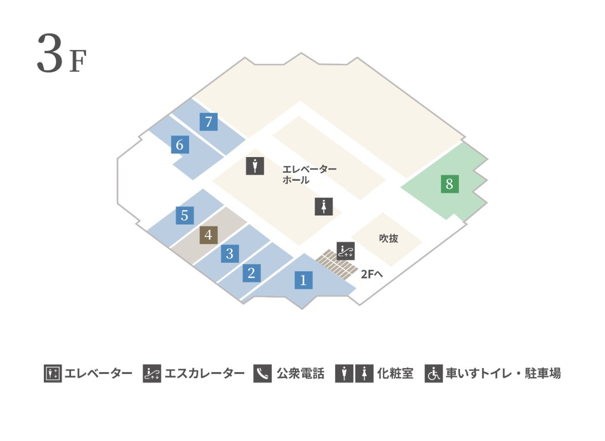 館内マップ 3F